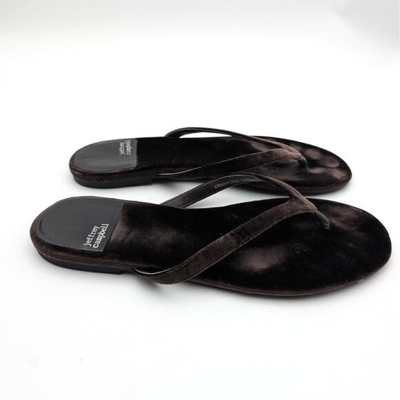 Jeffrey Campbell Byron Bay Thong Sandals Women's Dark Brown Size US9 EU40 - Picture 5 of 11